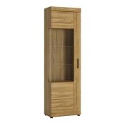 Corco Display Cabinet Left Handed In Grandson Oak With LED