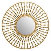 Mainz Wall Mirror With Gold Curved And Luxe Wires