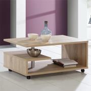 Barletta Wooden G-Shape Coffee Table In Sonoma Oak