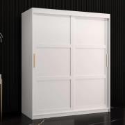 Rieti I Wooden Wardrobe 2 Sliding Doors 150cm In White
