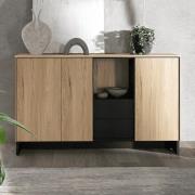 Narva Wooden Sideboard 3 Doors 1 Drawers In Mountain Ash