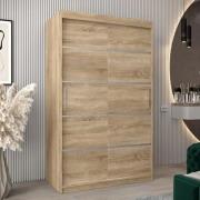 Vevey I Wooden Wardrobe 2 Sliding Doors 120cm In Sonoma Oak