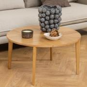 Ladue Wooden Coffee Table Round In Oak