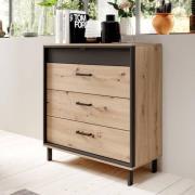 Novi Wooden Chest Of 4 Drawers In Artisan Oak