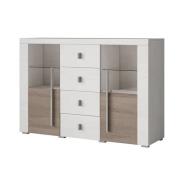 Reims Wooden Sideboard With 2 Doors 4 Drawers In Andersen Pine