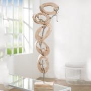 Norman Wood Climb Sculpture In Oak And Silver