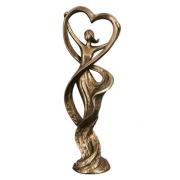 Ocala Polyresin Figure Dancer Sculpture In Gold