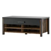 Blois Wooden Coffee Table With 1 Drawer In Matera Oak