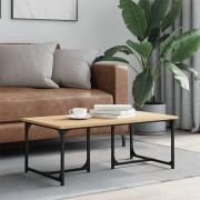 Rivas Wooden Coffee Table Rectangular In Sonoma Oak