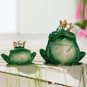 Moline Ceramics Frog Sammy Sculpture In Green