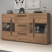 Trail Sideboard 2 Doors 3 Drawers In Grandson Oak With LED