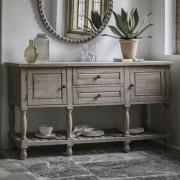 Valletta Marble Top Sideboard 2 Doors 2 Drawers In Natural