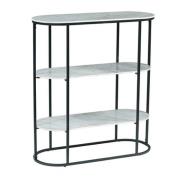 Tifton Sintered Stone Low Bookcase In Boya Grey