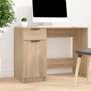 Dunstable Wooden Laptop Desk 1 Door 1 Drawer In Sonoma Oak