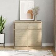 Newport Wooden Sideboard With 2 Doors 2 Drawers In Oak