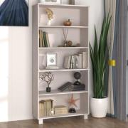 Hull Wooden Bookcase With 5 Shelves In White