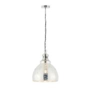 Darna Mercury Glass Pendant Light In Bright Nickel