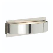 Vega Glass Shade Wall Light In Chrome