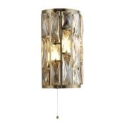 Bijou Champagne Glass Wall Light In Antique Brass