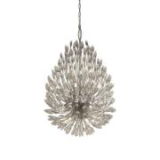 Peacock 20 Light Clear Crystal Pendant Light In Chrome