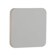 Plaster LED Square Shape Wall Light In Gypsum