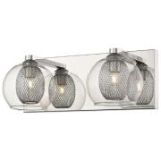 Cannonbury Clear Glass Shade Wall Light In Chrome