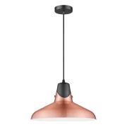 Hanwell Copper Shade Pendant Light In Matt Black