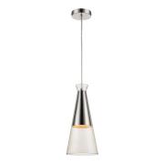 Kentish Clear Shade Pendant Light In Chrome