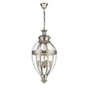 Victoria Glass Shade Pendant Light Small In Nickel