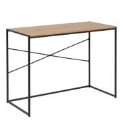 Sparks Wooden Laptop Desk With Black Metal Frame In Oak