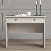 Paroya Wooden Console Table With 2 Drawers In White