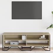 Fargo Wooden TV Stand With 4 Shelves In Sonoma Oak