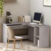 Aberdeen Wooden Laptop Desk Corner In Grey Sonoma