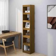 Jupiter Wooden Bookcase With 6 Compartments In Honey Brown