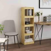 Jupiter Wooden Bookcase With 4 Compartments In Natural