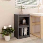 Jupiter Wooden Bookcase With 2 Compartments In Grey