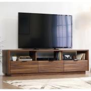 Hamlet Wooden TV Stand With 3 Drawers In Walnut