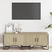 Louisa Wooden TV Stand With 4 Doors In Sonoma Oak