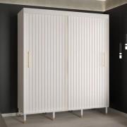 Adel I Wooden Wardrobe With 2 Sliding Doors 180cm In White