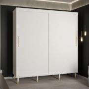 Metz I Wooden Wardrobe With 2 Sliding Doors 200cm In White