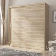 Waldorf Wooden Large Wardrobe With 2 Sliding Doors In Sonoma Oak