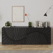 Sassari Wooden Sideboard With 4 Doors In Anthracite