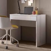 Salta High Gloss Laptop Desk With 1 Drawer In White