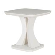 Decatur Glass Square Lamp Table In Greige