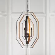 Elkhart Metal Ceiling Pendant Light In Bronze And Antique Gold