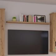 Caneadea Wooden Small Wall Shelf In Artisan Oak