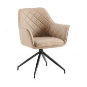 Alcoa Faux Leather Dining Chair In Mink