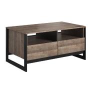 Arvada Wooden Coffee Table With 2 Drawers In Grande Matera Oak