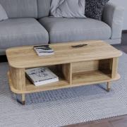 Rumbek Wooden Rectangular Coffee Table In Natural