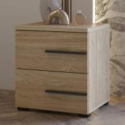 Viola Wooden Bedside Table With Right Handle In Oiled Oak